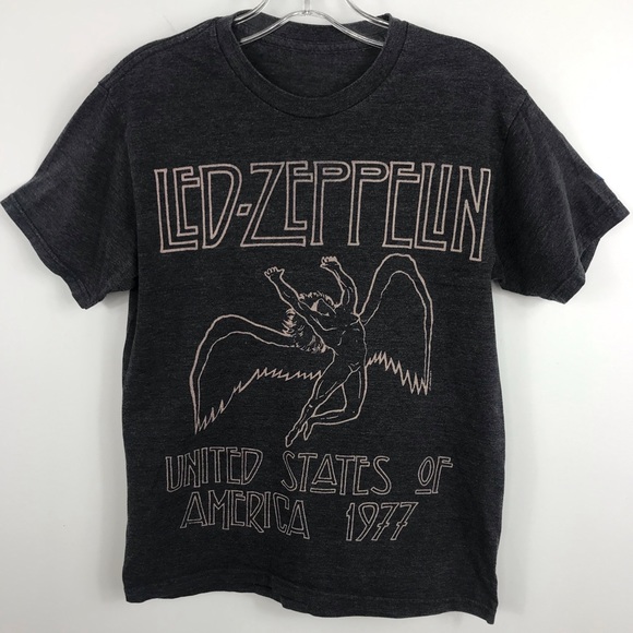 unbranded Tops - ⬇️$28 Led Zeppelin gray distressed  band tee